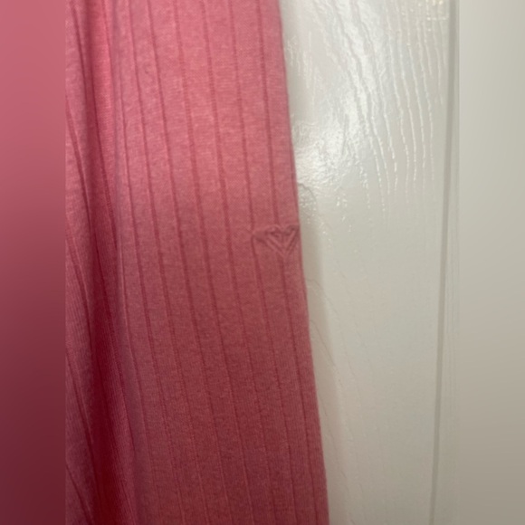 Roxy Pink Ribbed Wide Leg Lounge Pants - Picture 2 of 5